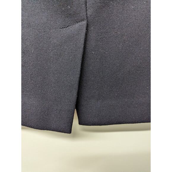 J Crew Skirt Women’s Patch-Pocket Pencil Skirt 100% Wool Navy Blue Size 8 - Picture 4 of 6